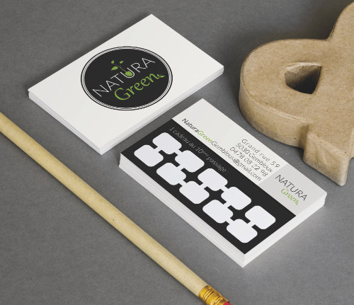 Carte de visite natura green