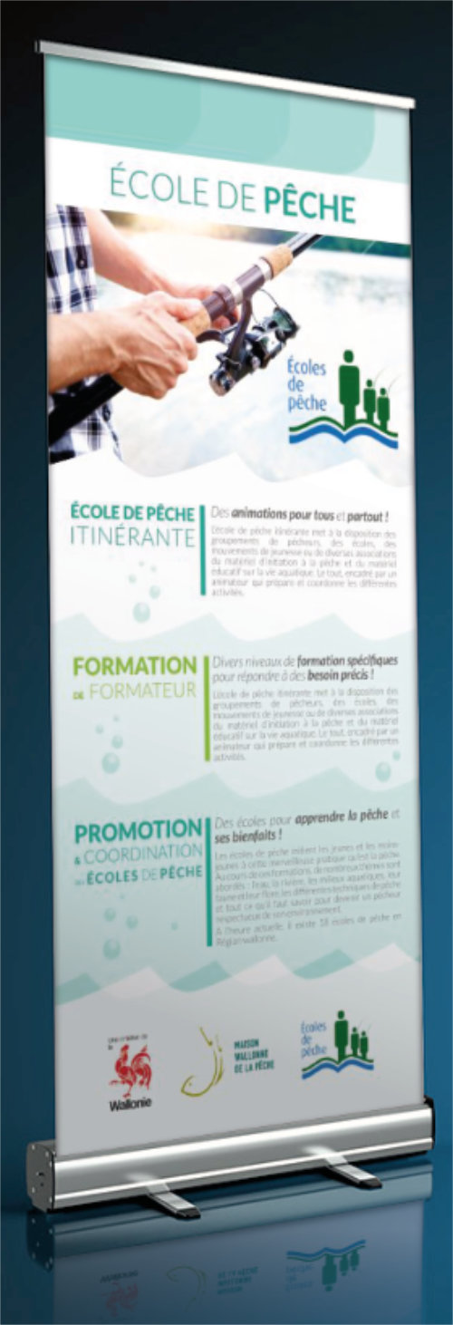 Rollup pour la maison de la pêche